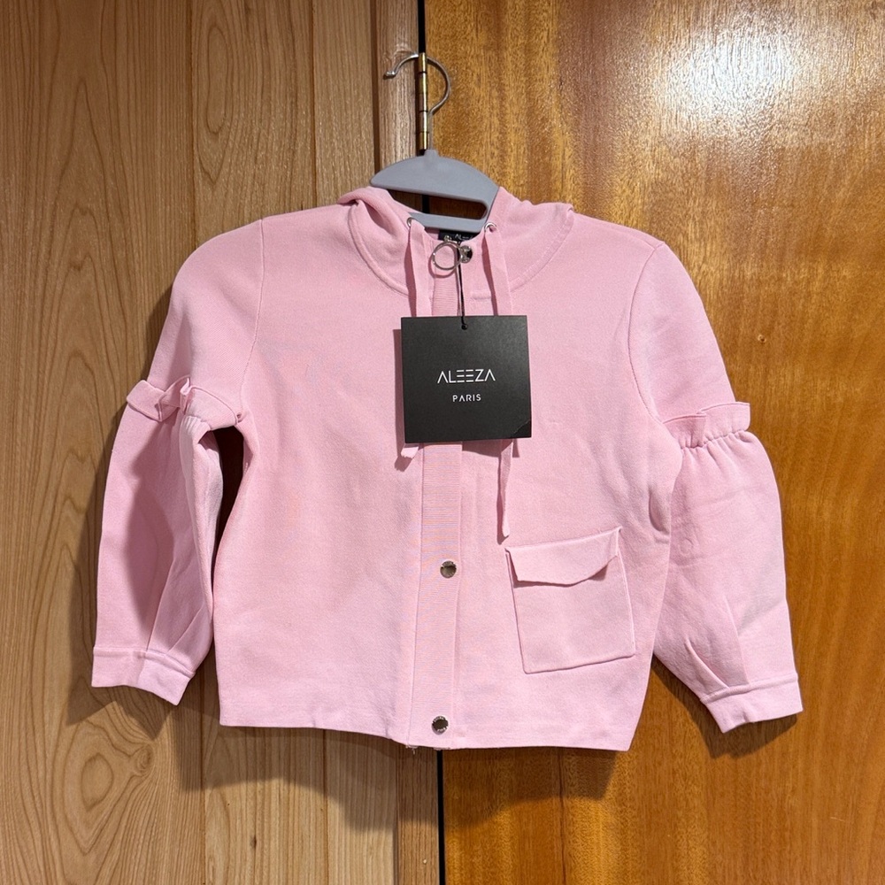 Aleeza Paris Mini Rosee Zippered Cardigan - Picture 2 of 4